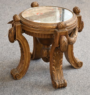 Lot 1365 - A Late 19th Century Carved Giltwood Pot Stand,...
