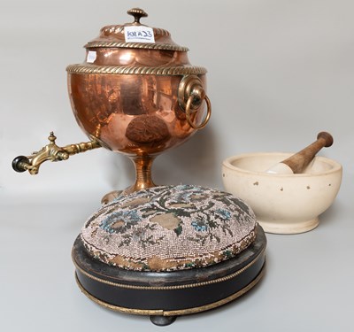 Lot 142 - A 19th Century Glass Battery Jar, together...