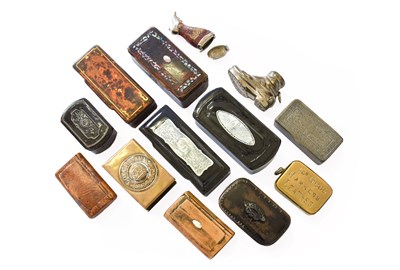 Lot 236 - A Collection of Georgian and Later Snuff Boxes,...