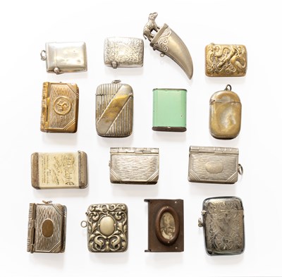 Lot 242 - Eleven Various Vesta Cases, including John...