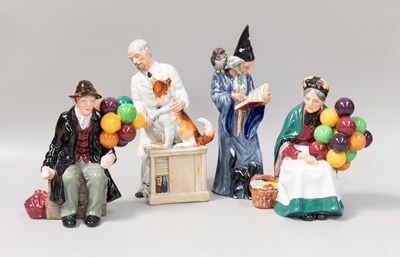 Lot 123 - Royal Doulton Figures, comprising: "The Wizard"...