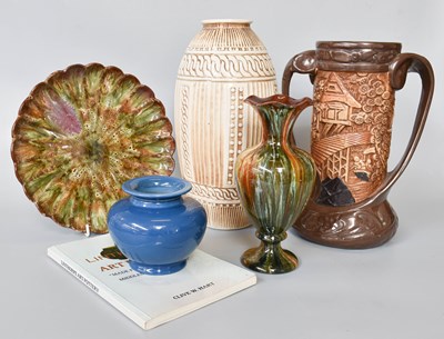 Lot 250 - Bretby Pottery; A twin handled Chinoiserie...