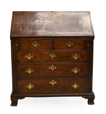 Lot 1309 - A George III Mahogany Bureau, circa 1780, the...