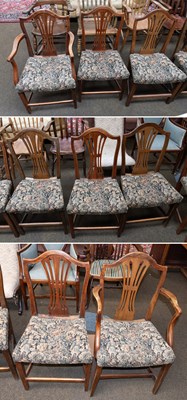 Lot 1286 - A Set of Eight 19th Century Elm Dining Chairs,...