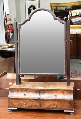 Lot 1450 - A 19th Century Walnut Dressing Table Mirror,...
