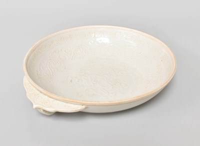 Lot 66 - A Chinese Porcelain Qingbai Handled Dish, Song...