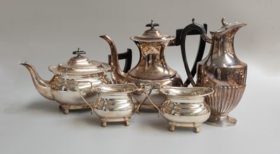 Lot 154 - A Four-Piece Silver Plate Tea and...