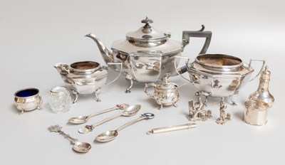 Lot 157 - A Collection of Assorted Silver and Silver...