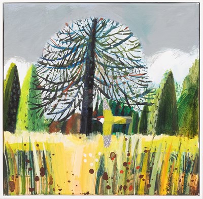Lot 1053 - Mary Sumner (1957-2016) Green woodpecker in...