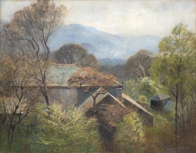 Lot 1080 - Anne Isabella Brooke (1916-2002) Rooftops and...