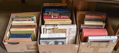 Lot 1174 - Three Boxes of Horology and Furniture Books