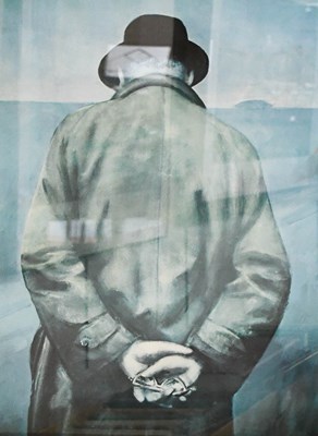 Lot 1081 - After Harold Riley (b.1934) "Lowry Walking on...