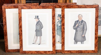 Lot 1155 - Eleven Late 18th Century Framed Vanity Fair...