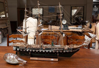 Lot 1192 - A Scratchbuilt Model of a Friggate, together...