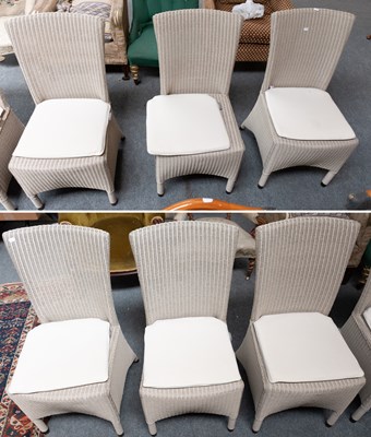Lot 1334 - A Set of Six Modern Nepturne Painted Whicker...