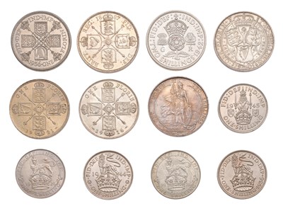 Lot 228 - Assorted High Grade Florins and Shillings, 12...