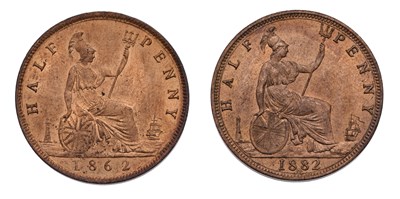 Lot 194 - Victoria, Halfpenny 1862, (Peck 1776, S.3956),...