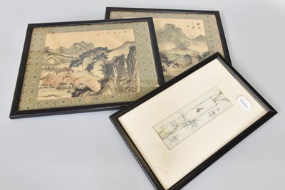 Lot 272 - A Pair of Japanese Meiji Period Watercolours...