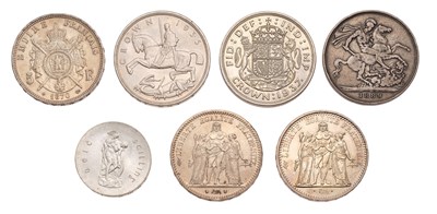 Lot 247 - Mixed British, Irish and French Silver Coins,...