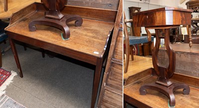 Lot 1232 - George III Mahogany Wash Stand, with gallery,...