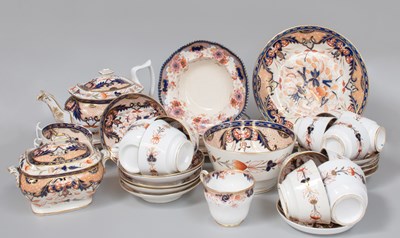 Lot 153 - A Derby Porcelain Imari Teaset, circa 1820,...