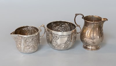 Lot 135 - A Victorian Silver Cream-Jug and Sugar-Bowl,...