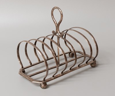 Lot 18 - A Victorian Silver Toastrack, by Henry...