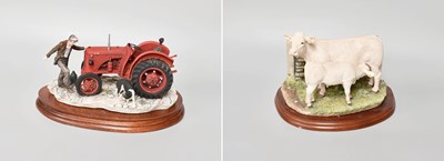 Lot 11 - Border Fine Arts 'Kick Start', on wood base...