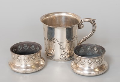Lot 58 - An Edward VII Silver Christening-Mug, by...