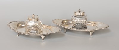 Lot 63 - A Victorian Silver Inkstand and an Edward VII...