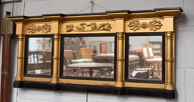 Lot 1211 - Regency Style Ebonised and Gilt Sectional...
