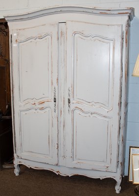 Lot 1342 - French 19th Century Style Painted Armoire,...
