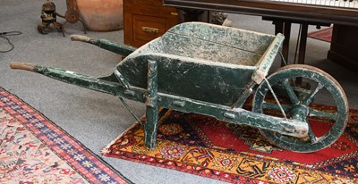 Lot 1372 - An Early 20th Century Green Painted Woden...