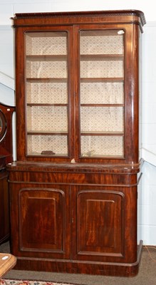 Lot 1219 - A William IV Mahogany Bookcase Cabinet, 128cm...