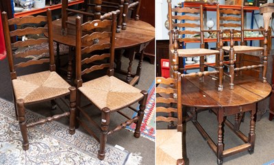 Lot 1226 - An Early 19th Century Oak Gateleg Dining Table,...