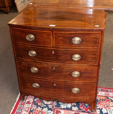 Lot 1273 - A George III Inlaid Mahogany Commode,...