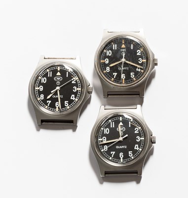 Lot 213 - Three British Military Issue CWC Quartz...