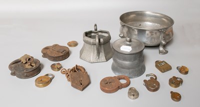 Lot 72 - A Civic Pewter Bowl numbered 818, together...