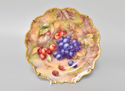 Lot 52 - A Royal Worcester Porcelain Plate, by Horace...