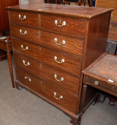 Lot 1317 - A George III Mahogany Chest of Drawers,...