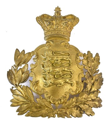 Lot 84 - A Victorian Brass Full Dress Helmet Plate to...