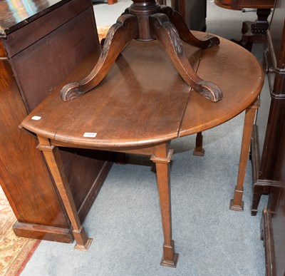 Lot 1309 - Early 20th Century Oak Drop Leaf Table, in the...