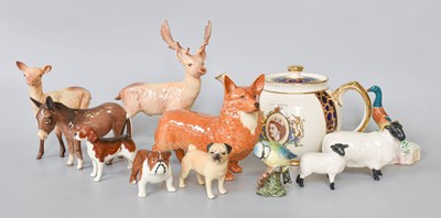 Lot 242 - Beswick Animals, including deer, donkeys, dogs...