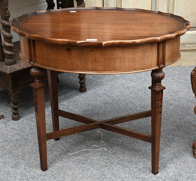 Lot 1175 - A 1920s Walnut Occasional Table, with shaped...