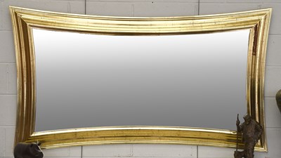 Lot 1459 - A Modern Gilt Framed Overmantel Mirror of...