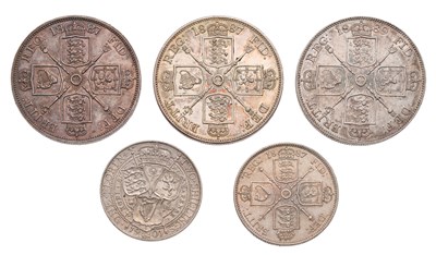 Lot 181 - 3x Victoria, Double Florins, (2x)1887 and 1889,...