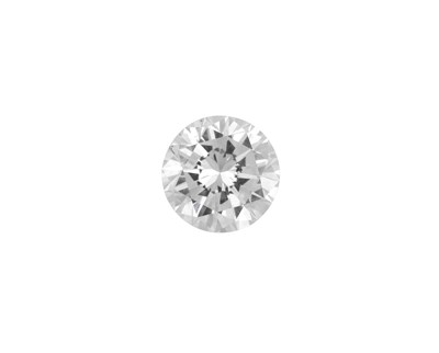 Lot 2023 - A Loose Round Brilliant Cut Diamond, weighing...