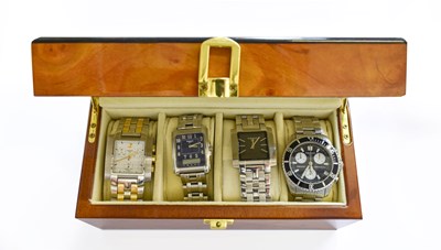 Lot 387 - A Tissot Quartz Chronograph Wristwatch, A...