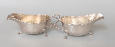 Lot 67 - A Pair of George V Silver Sauceboats, by...