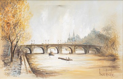 Lot 1051 - Ben Maile (1922-2017) "Quai de Louvre, Paris"...